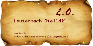 Lautenbach Otelló névjegykártya